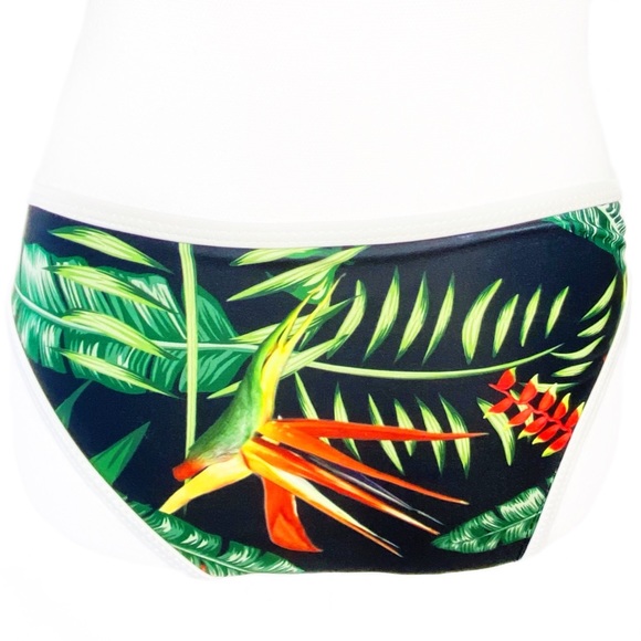 NEW Cupshe Bird of Paradise Green Bikini Bottoms M - Picture 2 of 4